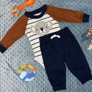 NWOT Carter’s Koala Long Sleeve Outfit